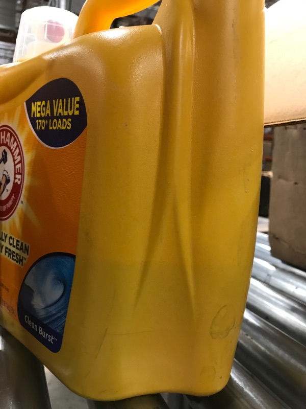 Photo 3 of 2 PACK OF-Arm & Hammer Clean Burst Liquid Laundry Detergent, 170 Loads**ONE HALF FULL**
