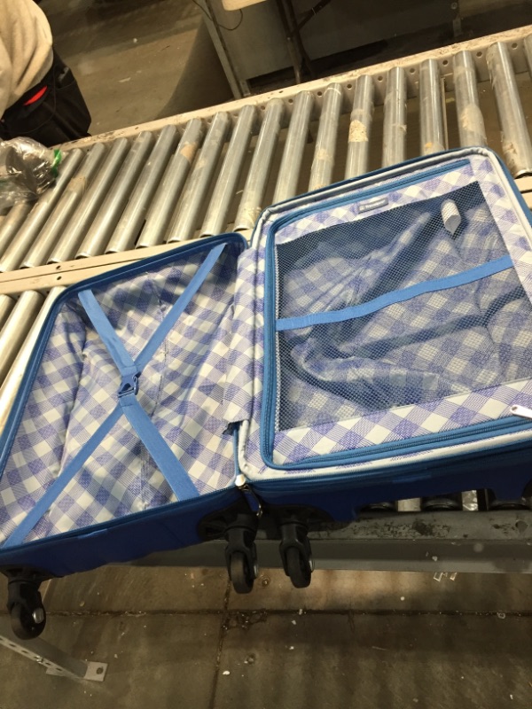Photo 1 of **ZIPPERS OFF LINE**
Travelpro Maxlite 5 Hardside Spinner Wheel Luggage, Azure Blue, Carry-On 21-Inch
