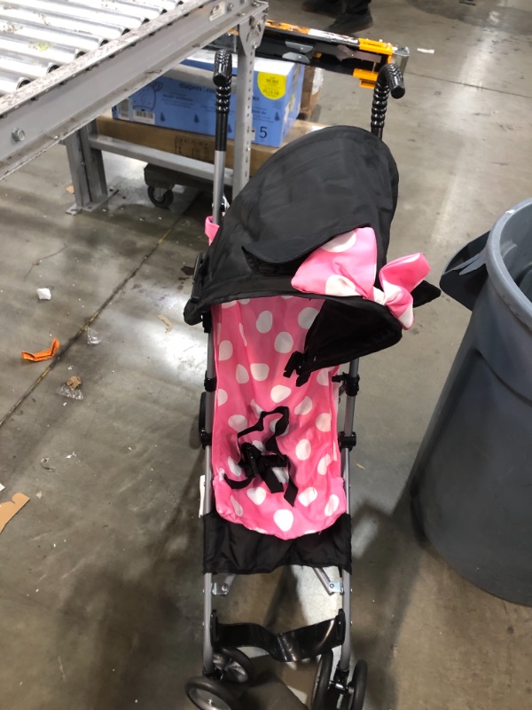 Photo 2 of Disney Umbrella Stroller with Basket, Pink Minnie
