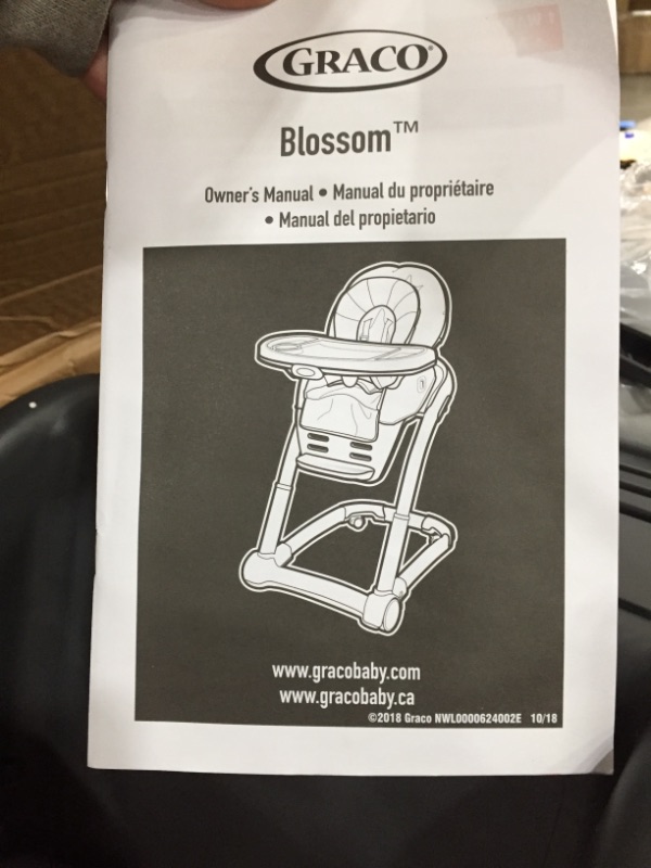 Photo 3 of Graco Blossom 6 in 1 Convertible High Chair, Sapphire
