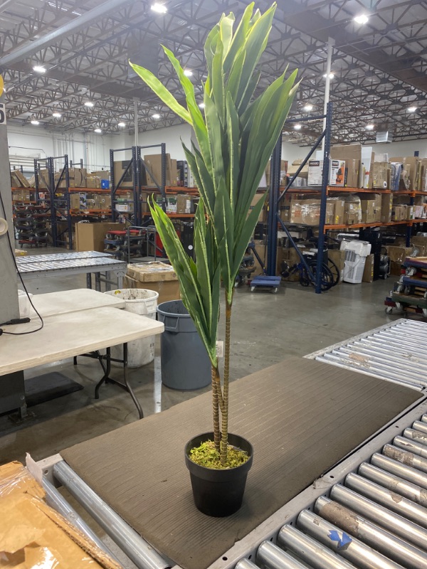 Photo 2 of 3.5ft Artificial Dracaena Silk Plant in Pot - Nearly Natural