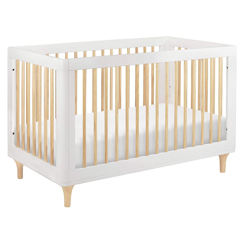 Photo 1 of Babyletto - Lolly 3-in-1 Convertible Crib with Toddler Bed Conversion Kit White / Natural