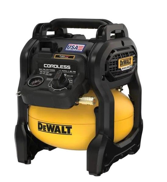 Photo 1 of 2.5 Gal. 140 psi Portable 20-Volt Cordless Air Compressor with Flexvolt Advantage (Tool-Only)
