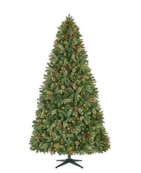 Photo 1 of 9 ft Westwood Fir LED Pre-Lit Artificial Christmas Tree with 800 Warm White Micro Fairy Lights
