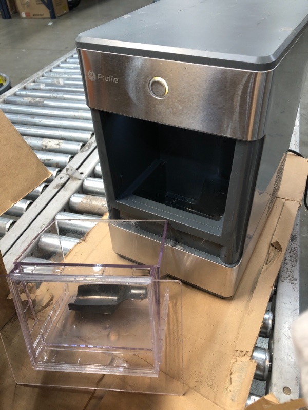 Photo 5 of ***PARTS ONLY***  GE Profile Opal | Countertop Nugget Ice Maker | Portable Ice Machine Complete with Bluetooth Connectivity | Smart Home Kitchen Essentials | Stainless Steel Finish | Up to 24 lbs. of Ice Per Day
