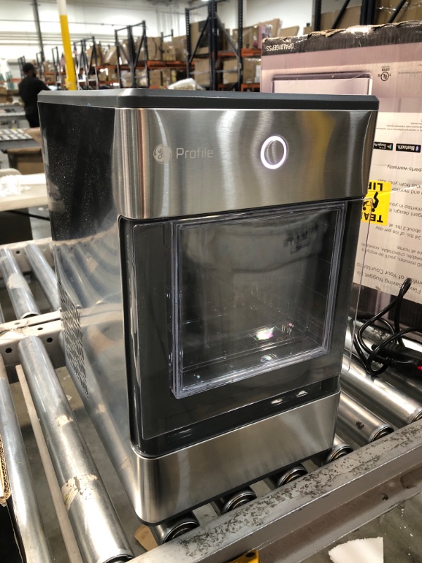 Photo 2 of NON-FUNCTONAL//PARTS ONLY: GE Profile Opal | Countertop Nugget Ice Maker | Portable Ice Machine Complete with Bluetooth Connectivity | Smart Home Kitchen Essentials | Stainless Steel Finish | Up to 24 lbs. of Ice Per Day 15.5 x 10.5 x 17.25 inches

