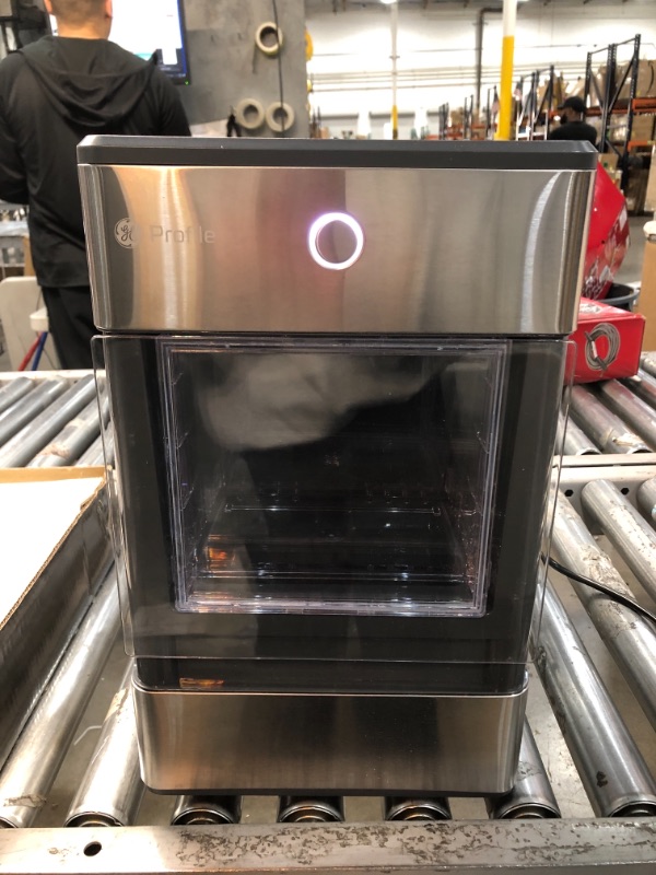 Photo 4 of NON-FUNCTONAL//PARTS ONLY: GE Profile Opal | Countertop Nugget Ice Maker | Portable Ice Machine Complete with Bluetooth Connectivity | Smart Home Kitchen Essentials | Stainless Steel Finish | Up to 24 lbs. of Ice Per Day 15.5 x 10.5 x 17.25 inches

