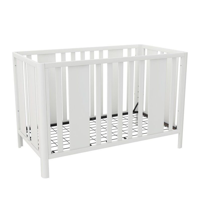 Photo 1 of DA8030279LS 3-in-1 Crib Little Seeds Crawford Curved Post, White(Used)
