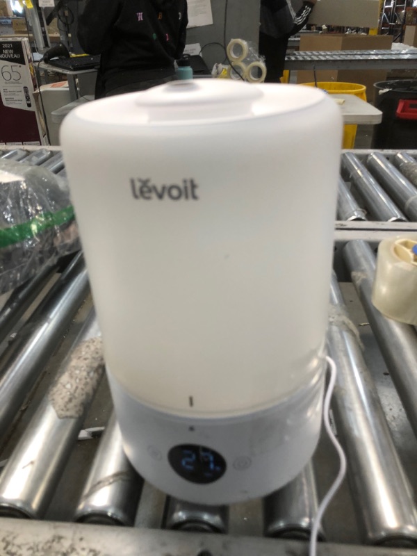 Photo 3 of LEVOIT Humidifiers for Bedroom, Cool Mist Top Fill for Baby Nursery Kids and Plants with Essential Oils, Ultrasonic, Super Quiet, Easy Clean, BPA Free, 3L, White
