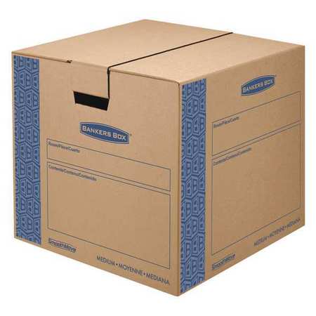 Photo 1 of Bankers Box Smoothmove Prime Moving Boxes - Medium, 8 Pack Blue