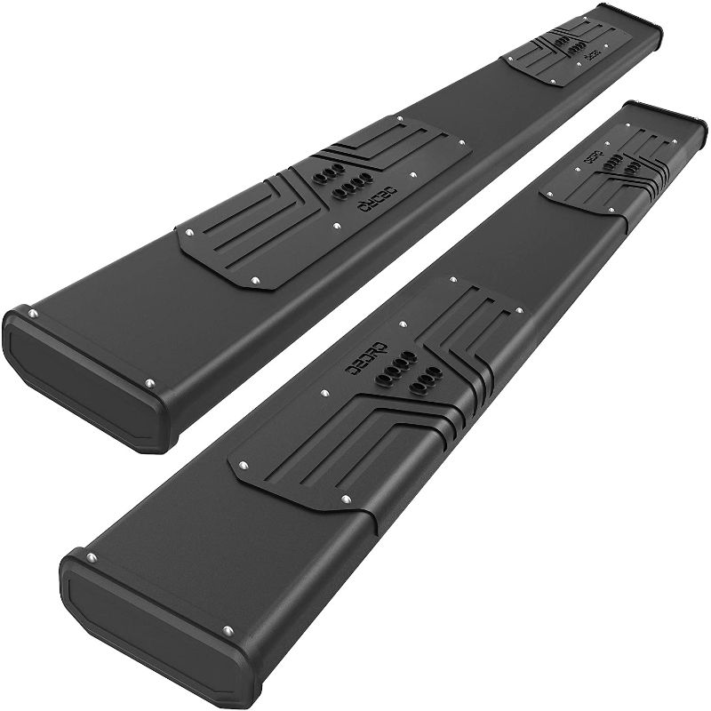 Photo 1 of OEDRO 6.5" Running Boards Compatible with 2019-2022 Chevy Silverado/GMC Sierra 1500 Crew Cab 20-22 Silverado/Sierra 2500 3500HD, Aluminum Side Steps Nerf Bars for More Fuel Efficiency, Black Textured
