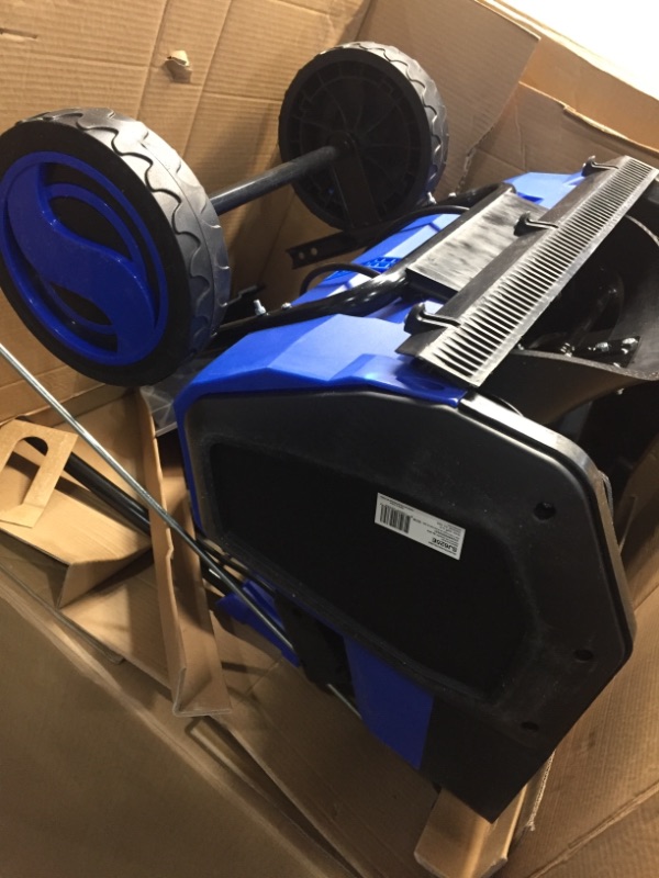 Photo 1 of Snow Joe SJ625E Electric Walk-Behind Single Stage Snow Thrower/Blower, 21-Inch Clearing Width, 15-AMP Motor, Directional Chute Control, LED Light

