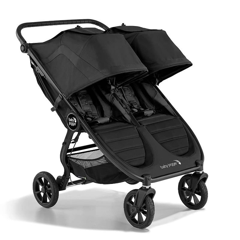 Photo 1 of **HANDLE IS BROKEN** Baby Jogger City Mini GT2 All-Terrain Double Stroller, Jet , 40.7x29.25x42.25 Inch (Pack of 1)
