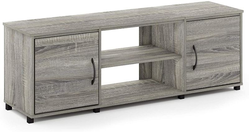 Photo 1 of ***MISSING HARDWARE*** Furinno 19151GYW TV Stand, French Oak Grey
