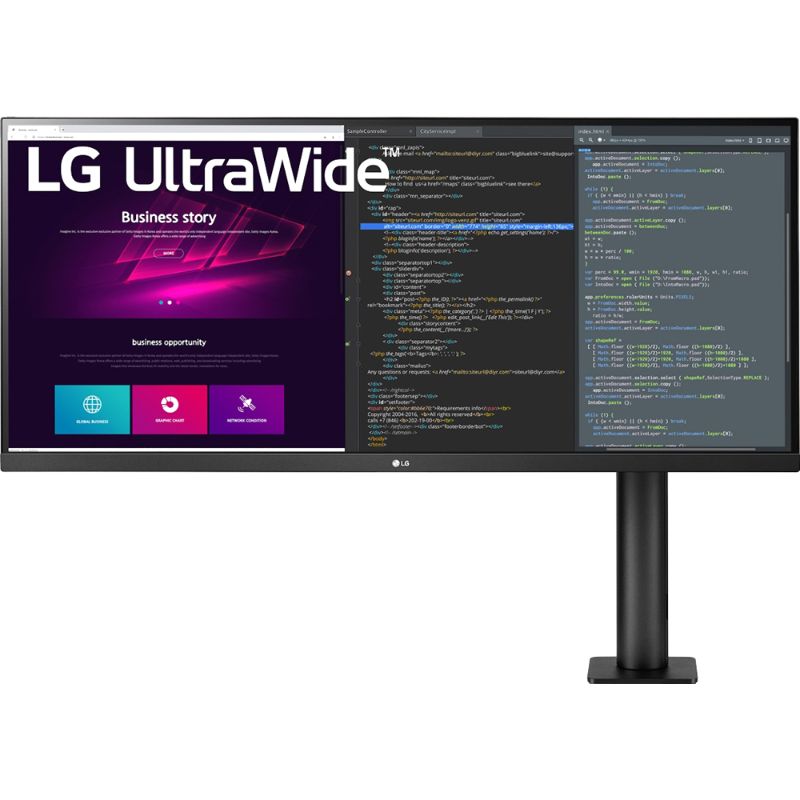 Photo 1 of LG 34 21:9 UltraWide QHD 3440x1440 Ergo IPS HDR Monitor 34WN780-B
