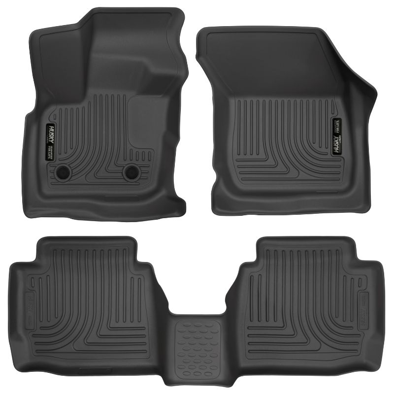 Photo 1 of 2020 Lincoln MKZ Husky Liners WeatherBeater Floor Liners & Mats, Front and 2nd Row Set in Black
