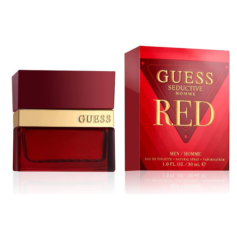 Photo 1 of 2 bottle of ***GUESS Seductive Red Eau de Toilette EDT Spray for Men, 1 Fl Oz
