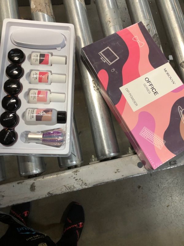 Photo 2 of Morovan Dip Powder Nail Kit-Includes 6 Colors Nail Dip Powder?Dip Powder Base Top Coat?Activator?Brush Saver and Plus Manicure Tools Kit for Dipping Powder Liquid Set -No Nail Lamp Needed
