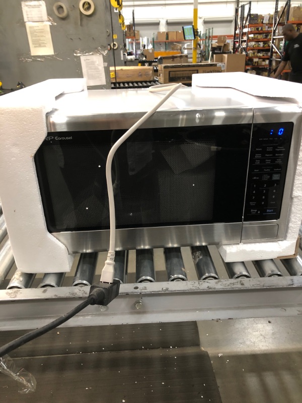 Photo 2 of ***PARTS ONLY***Sharp 2.2 CF Countertop Microwave, 1200W - Stainless