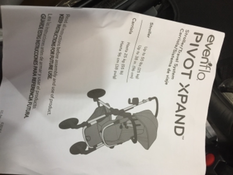 Photo 3 of Evenflo Pivot Xpand Modular Travel System with Safemax Infant Car Seat-Percheron