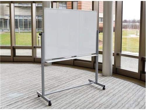 Photo 1 of Mobile Magnetic Whiteboard 48"W x 36"H Silver Frame