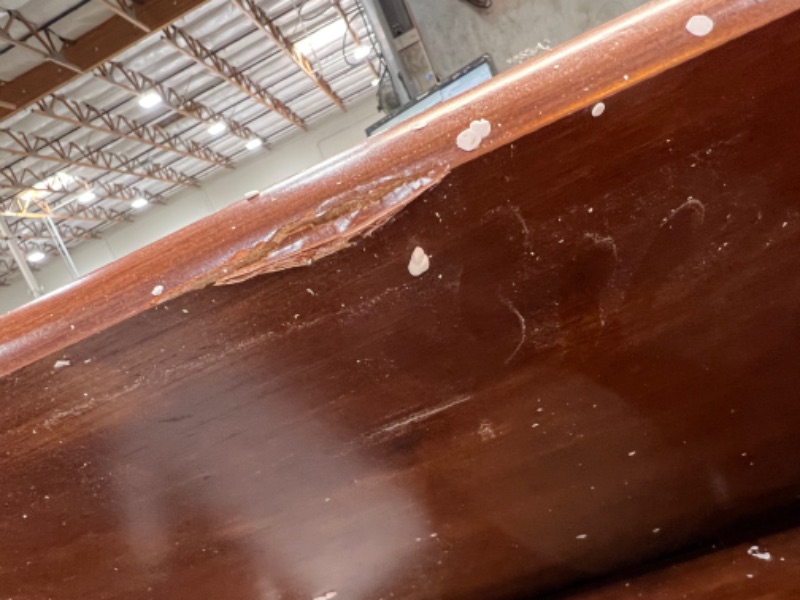 Photo 1 of Sauder Computer Desk, Brushed Maple finish
***MINOR COSMETIC DAMAGE SEE PICTURES***