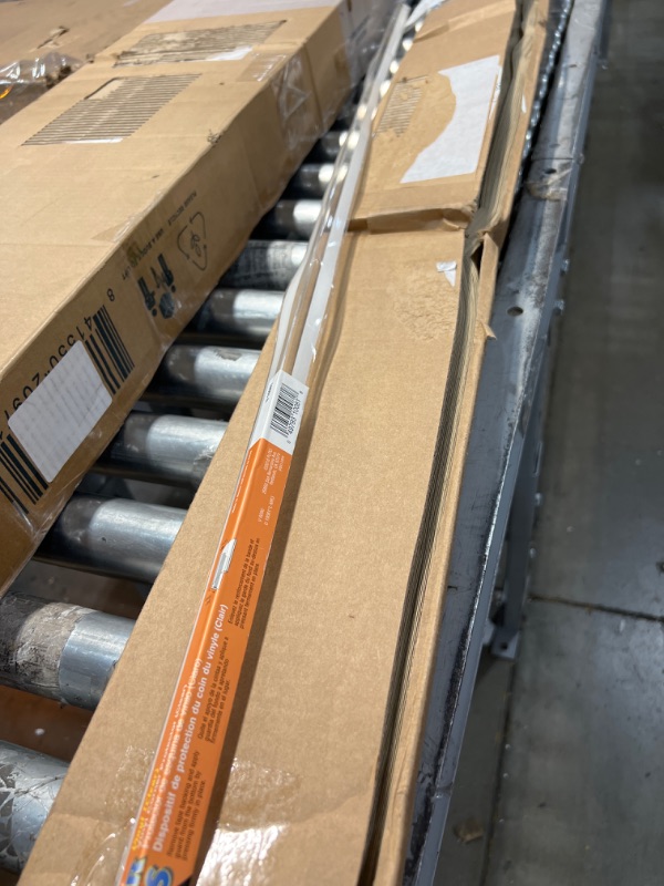 Photo 4 of Redi Shade Original Light Filtering Pleated Paper Shade, 48 in x 72 in, 6-pack, Natural 
COLOR TAN VINYL CORNER PROTECTER 4FT 
**NON REFUNDANLE** ** PAPER SHADE A LITTLE DAMAGE (FOLDED) & CORNER PROTECTOR BENT***