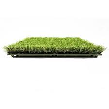 Photo 1 of 1 ft. x 1 ft. Artificial Grass Interlocking Tiles (9-Pack)
