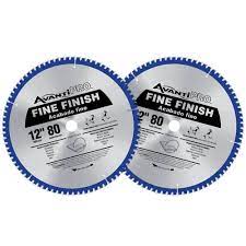 Photo 1 of 12 in. x 80-Tooth Fine Finish Circular Saw Blade (2-Pack)
