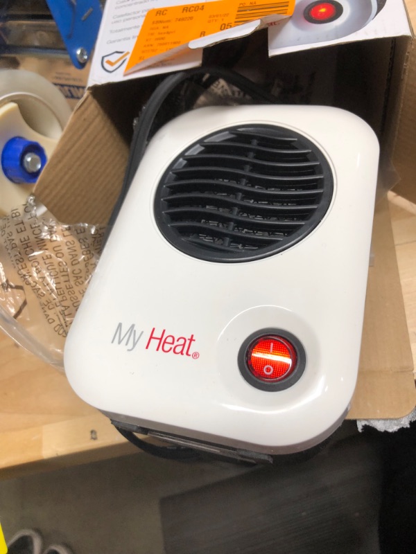 Photo 2 of 
My Heat 200-Watt Electric Portable Personal Space Heater, White