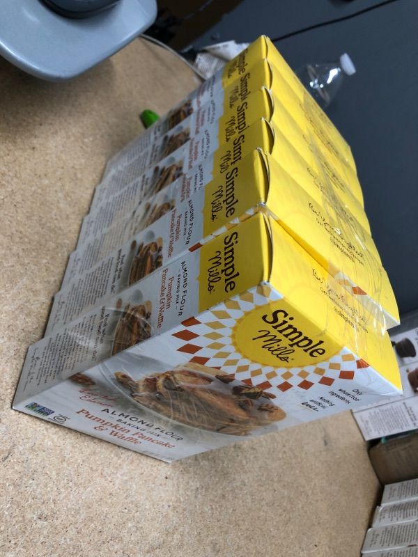 Photo 1 of **NON-REFUNDABLE : EXPIRE DATE : 01/28/2022** Simple Mills Almond Flour Pumpkin Pancake & Waffle Mix, Gluten Free, Good for Breakfast, Nutrient Dense, 10.7oz, 6 Count
