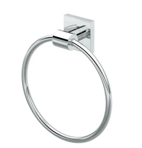 Photo 1 of **MISSING HARDWARE** Gatco District II Towel Ring in Chrome