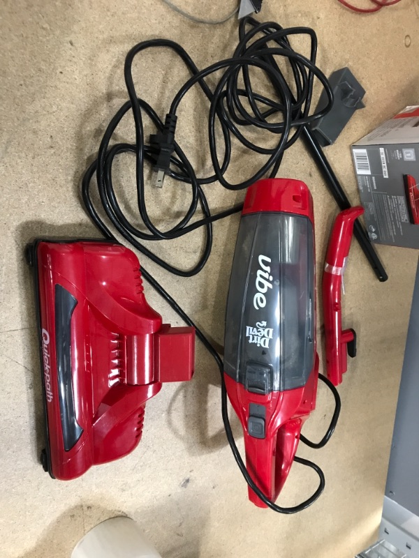 Photo 2 of ** TESTED AND FUNCTIONS** Dirt Devil Vibe 3-in-1 Vacuum Cleaner, Lightweight Corded Bagless Stick Vac with Handheld, SD20020, Red
