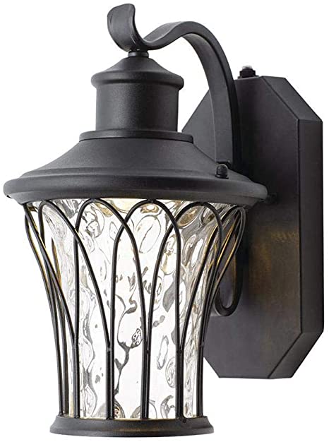 Photo 1 of *USED*
Home Decorators Collection Black Outdoor LED Dusk to Dawn Wall Lantern
