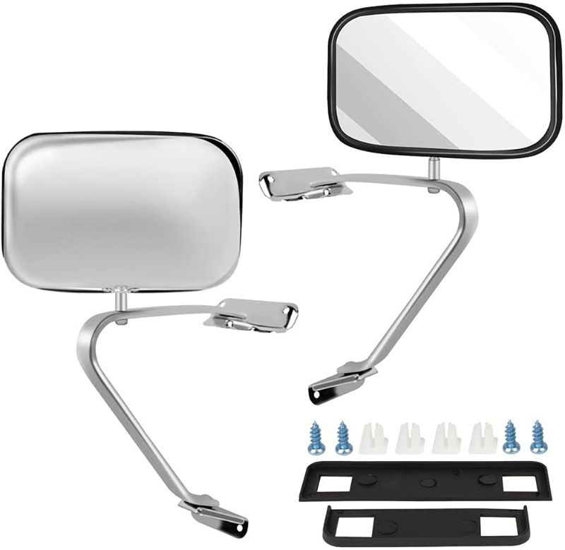 Photo 1 of ECCPP® Pair of Stainless Steel Side View Mirrors for Ford F-Series Pickup Truck
