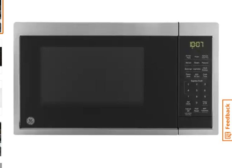 Photo 1 of 0.9 cu. ft. Smart Countertop Microwave in Stainless Steel
