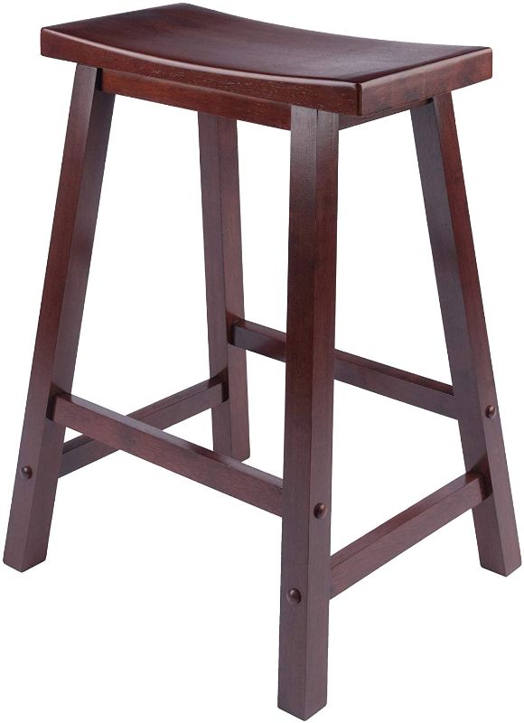 Photo 1 of 28" tall wooden stool (Unknown Brand) 