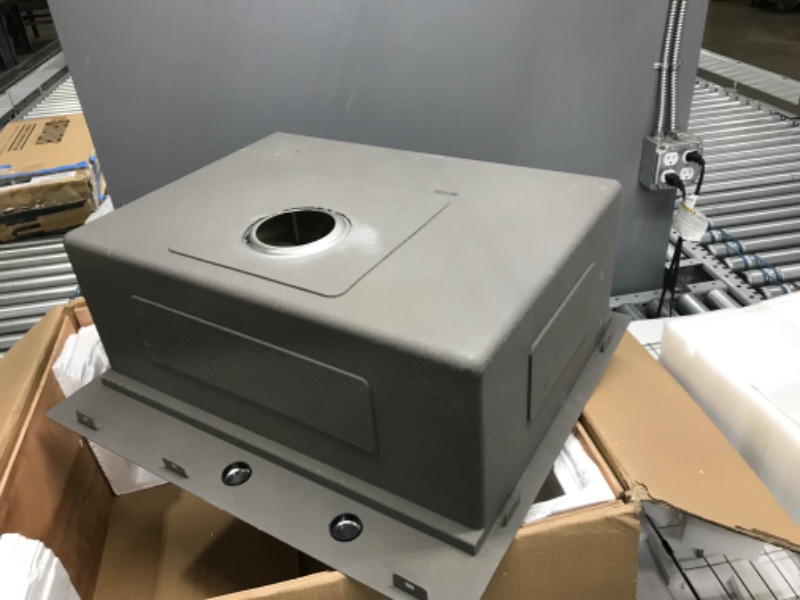 Photo 1 of 25 Inch Kitchen Sink - Lofeyo 25x22 Kitchen Sink Drop In Workstation Stainless Steel 16 Gauge Single Bowl Top Mount Kitchen Sink Basin
