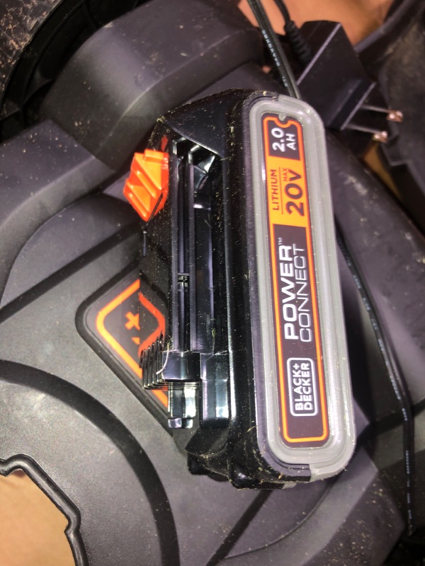 Photo 5 of *USED*Black & Decker Max Cordless Lithium-Ion 3-in-1 Trimmer/Edger & Mower, Orange/ Black MTC220 