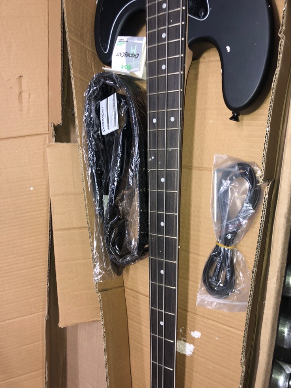 Photo 7 of Sawtooth EP Series Electric Bass Guitar, Black Pickguard, Satin Black
