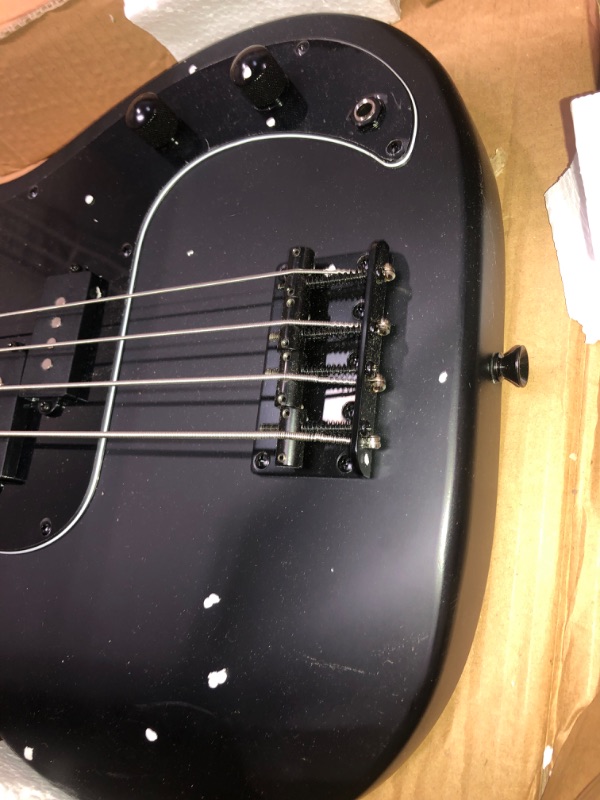 Photo 3 of Sawtooth EP Series Electric Bass Guitar, Black Pickguard, Satin Black
