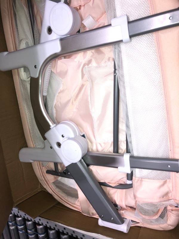 Photo 4 of *Loose hardware, may be incomplete*
Baby Delight Beside Me Dreamer Bassinet & Bedside Sleeper, Peony Pink
