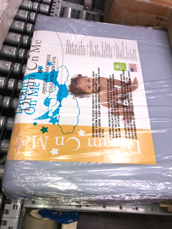 Photo 2 of Dream On Me Snuggles Breathable Extra Firm Fiber Portable Crib Mattress