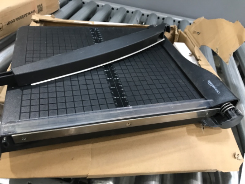 Photo 1 of **HANDLE IS BROKEN**
Amazon Basics Paper Trimmer - 15-Inch Blade, 10 Sheet Capacity
