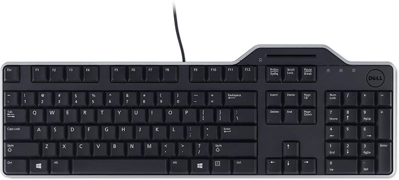 Photo 1 of Dell KB813 Black USB English Keyboard with Smart Card Reader-3WPNC
