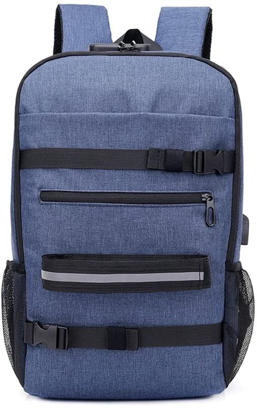 Photo 1 of **SIMALAR TO STOCK PHOTO** Nirmon Skateboard Backpack Anti-Theft Password Lock USB Charging Shoulder Bag for Travel Leisure Computer Longboard Bag