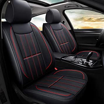 Photo 1 of ***ONLY ONE***
AOOG Leather Car Seat Covers, Leatherette Automotive Vehicle Cushion Cover for Cars SUV Pick-up Truck, Universal Non-Slip Vehicle Cushion Cover Waterproof Protectors Interior Accessories, Front Pair
