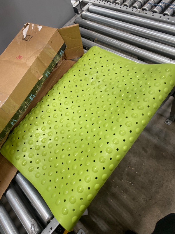 Photo 2 of **SIMALAR TO STOCK PHOTO* -Large Non-Slip Bathtub & Shower Mat LIME GREEN 4' x 2' 7''