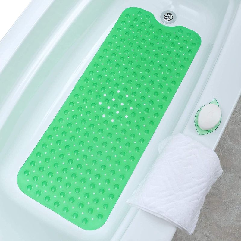 Photo 1 of **SIMALAR TO STOCK PHOTO* -Large Non-Slip Bathtub & Shower Mat LIME GREEN 4' x 2' 7''