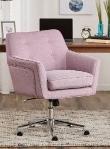 Photo 1 of **INCOMPLETE** Serta Style Ashland Home Office Chair Lilac Purple Twill Fabric
